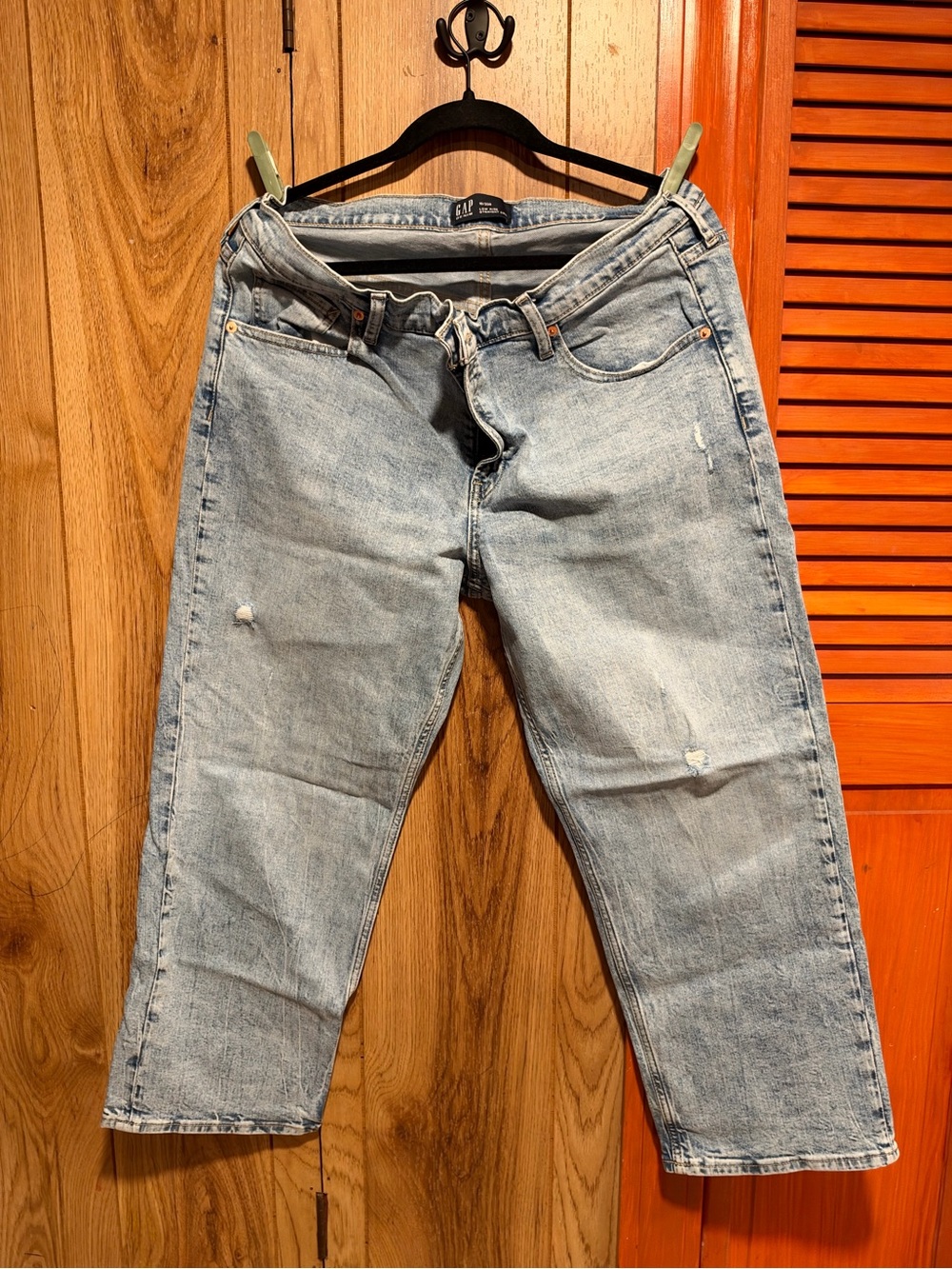 GAP Light Wash women Straight Jeans - Light Blue